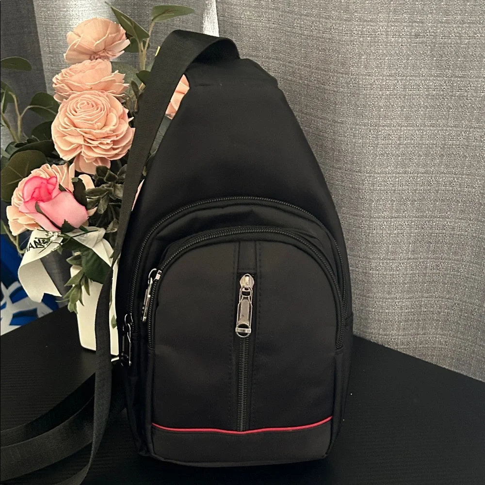 NWOT Black Sling Bag Unisex